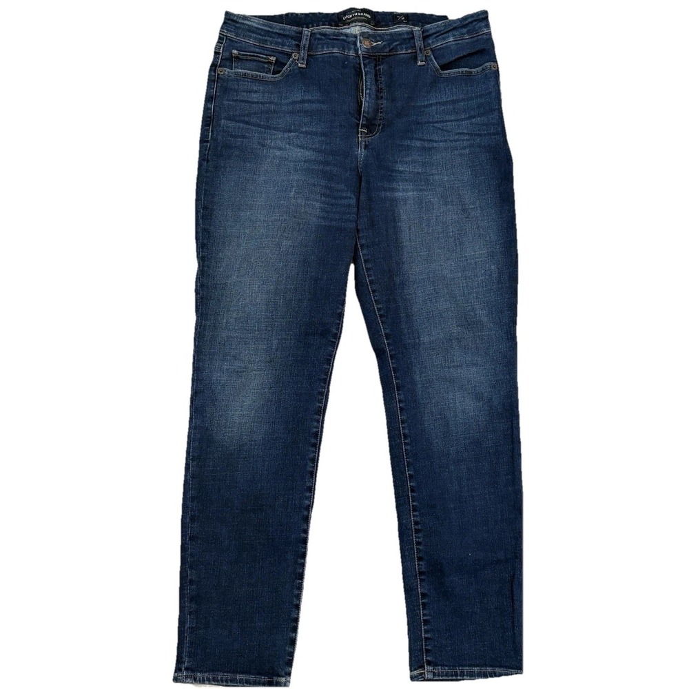 Lucky Brand HAYDEN Skinny Jeans Women's 14/32 Medium Wash Denim Ankle